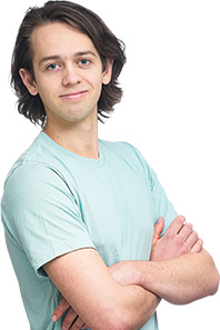 Image of a teen folding their arms